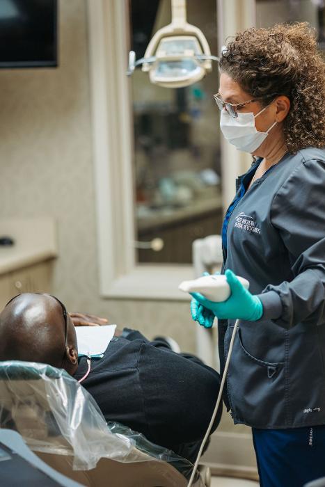 patient at west augusta dental associates ready for a full mouth reconstruction in augusta